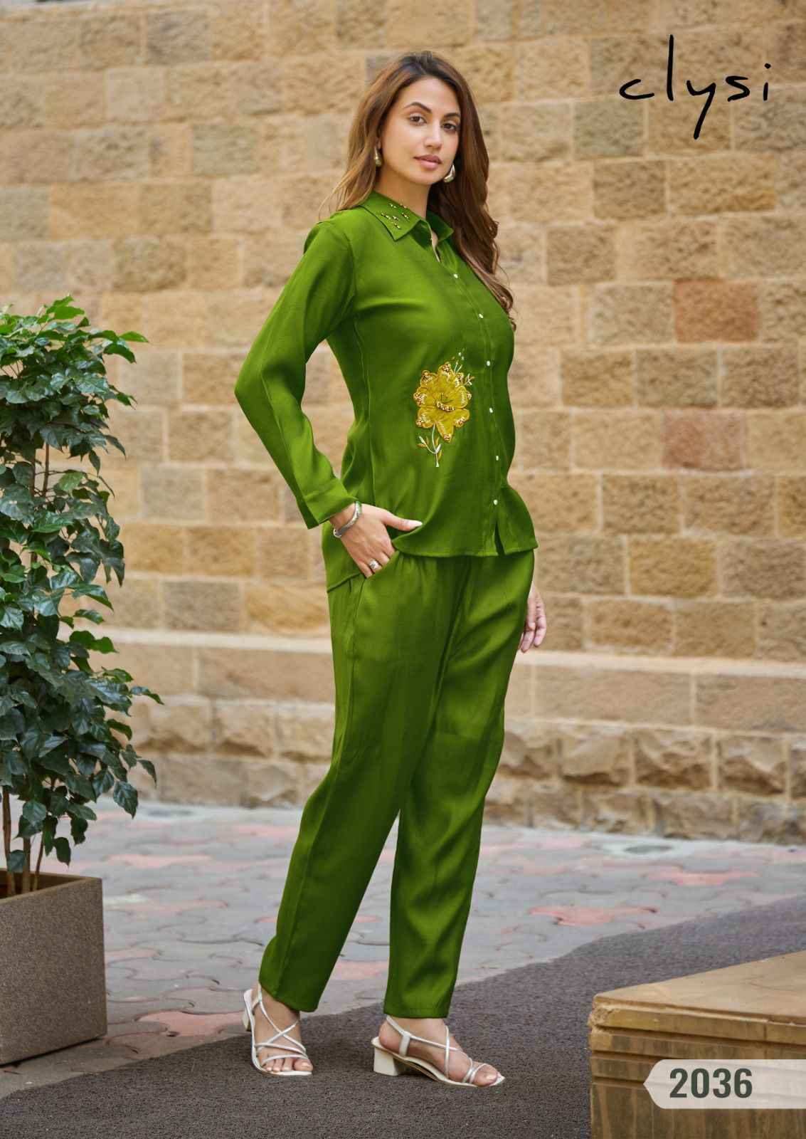 Clysi Zaira Viscose Silk Top With Bottom (6 pcs Catalogue)
