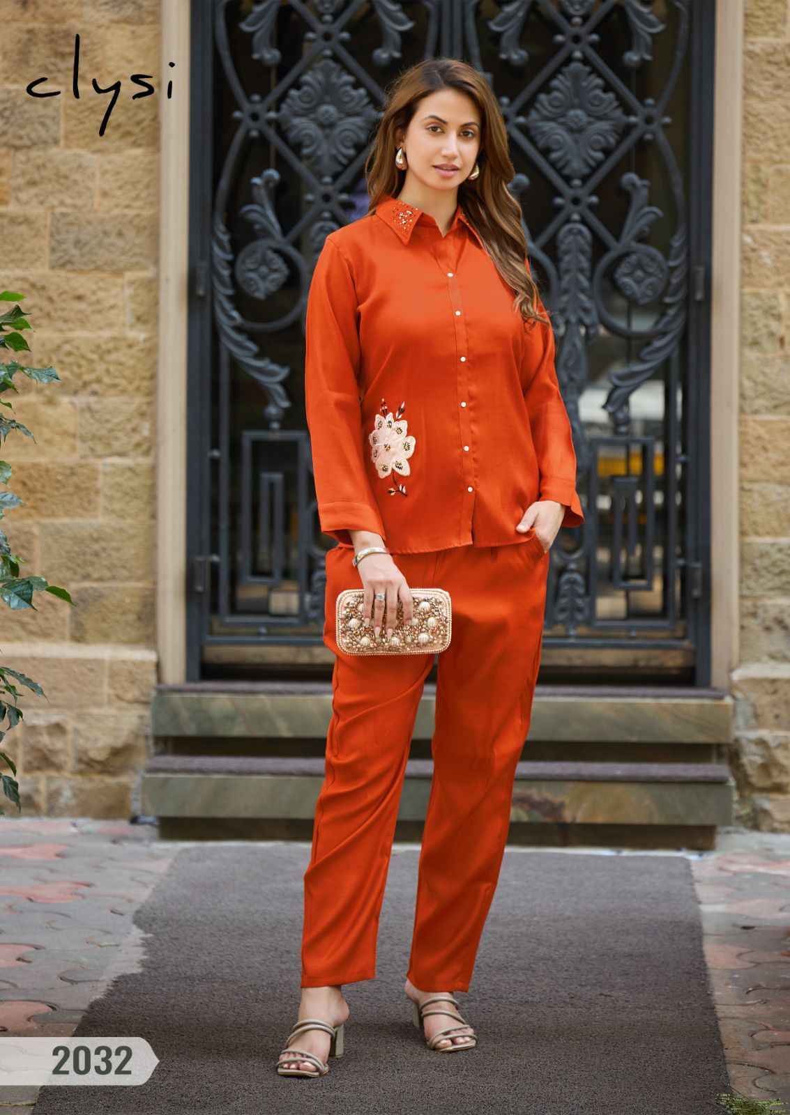 Clysi Zaira Viscose Silk Top With Bottom (6 pcs Catalogue)