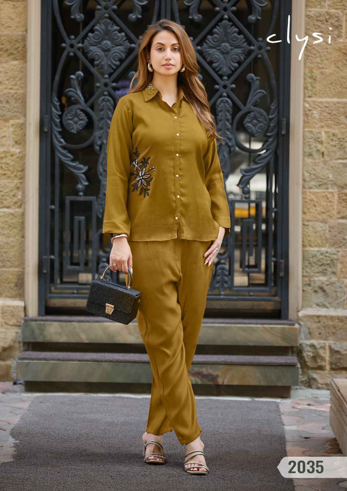 Clysi Zaira Viscose Silk Top With Bottom (6 pcs Catalogue)
