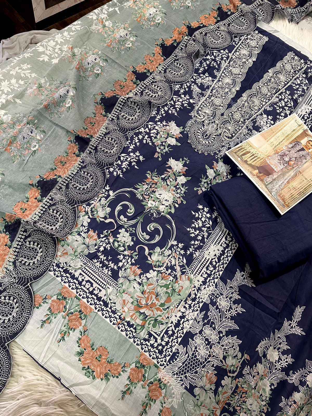 Cosmos Needle Wonder Vol-1 Nx Lawn Cotton Dress Material (6 pcs Catalogue)