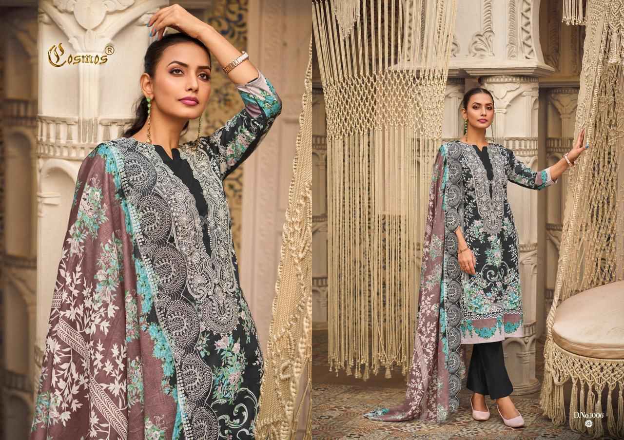 Cosmos Needle Wonder Vol-1 Nx Lawn Cotton Dress Material (6 pcs Catalogue)