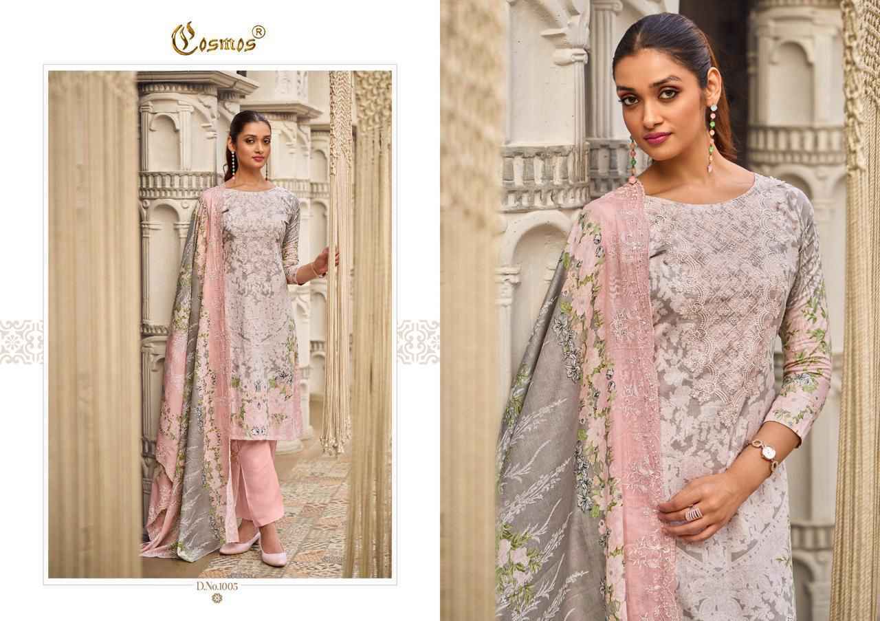 Cosmos Needle Wonder Vol-1 Nx Lawn Cotton Dress Material (6 pcs Catalogue)