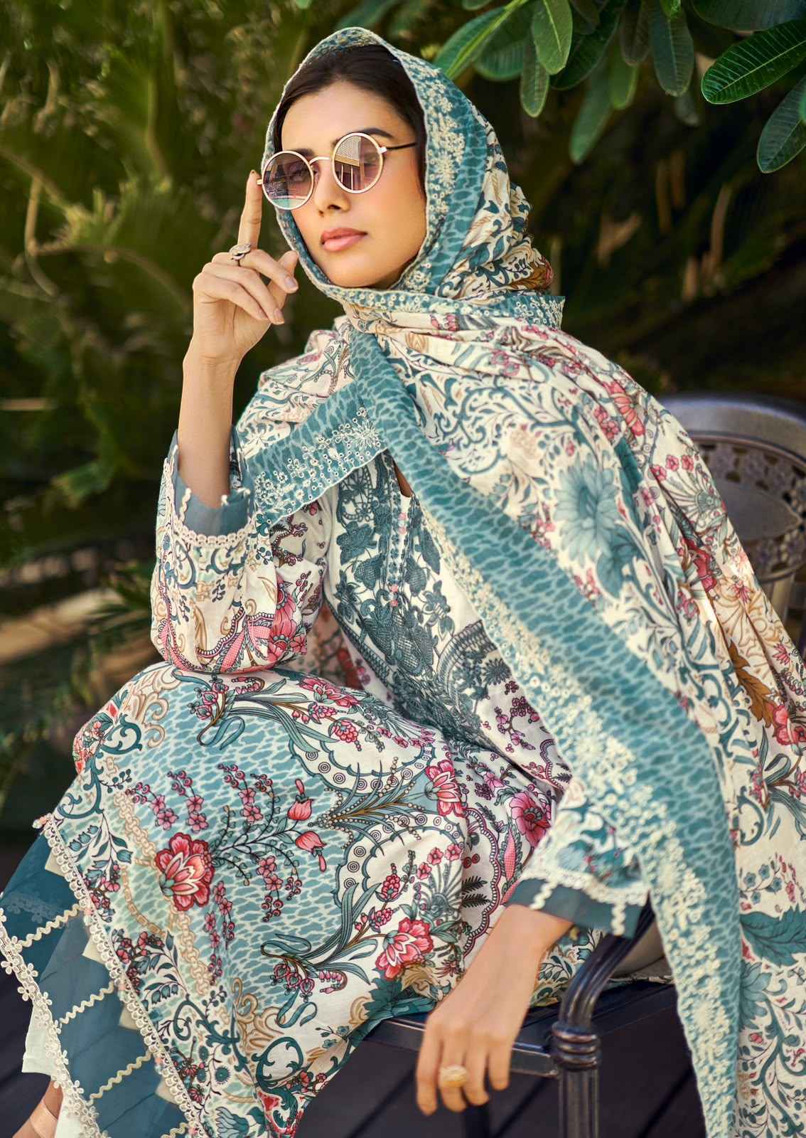 Cosmos Needle Wonder Vol-5 Lawn Cotton Dress Material (8 pcs Catalogue)