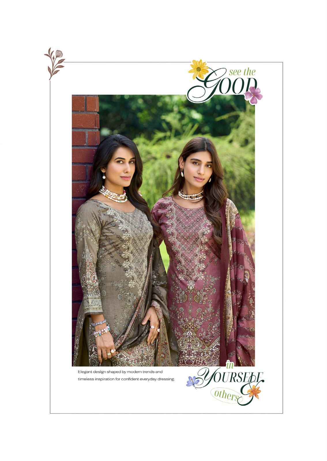 Crescent Fab Mah E Noor Vol-4 Lawn Dress Material (6 Pc Catalouge)