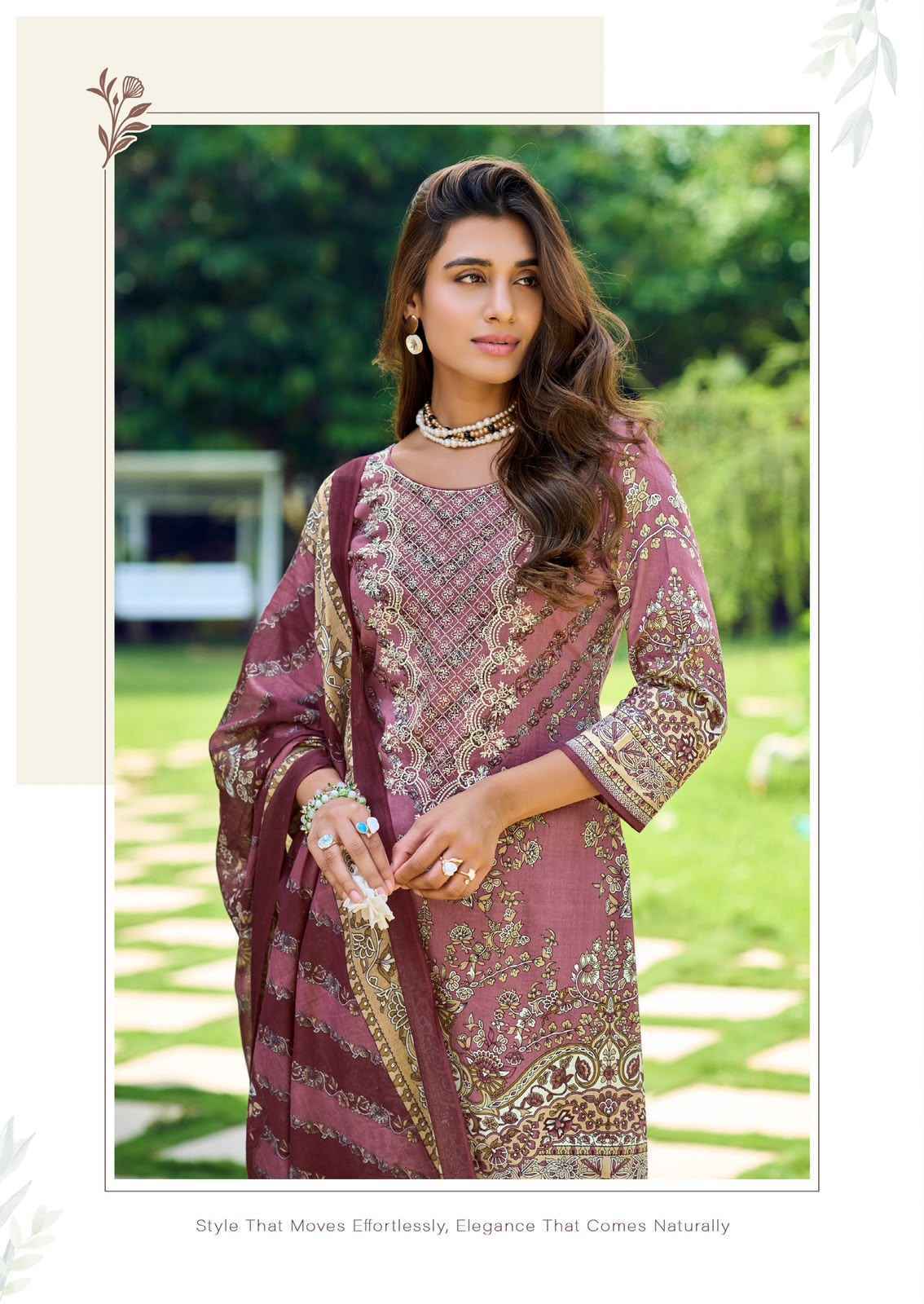 Crescent Fab Mah E Noor Vol-4 Lawn Dress Material (6 Pc Catalouge)