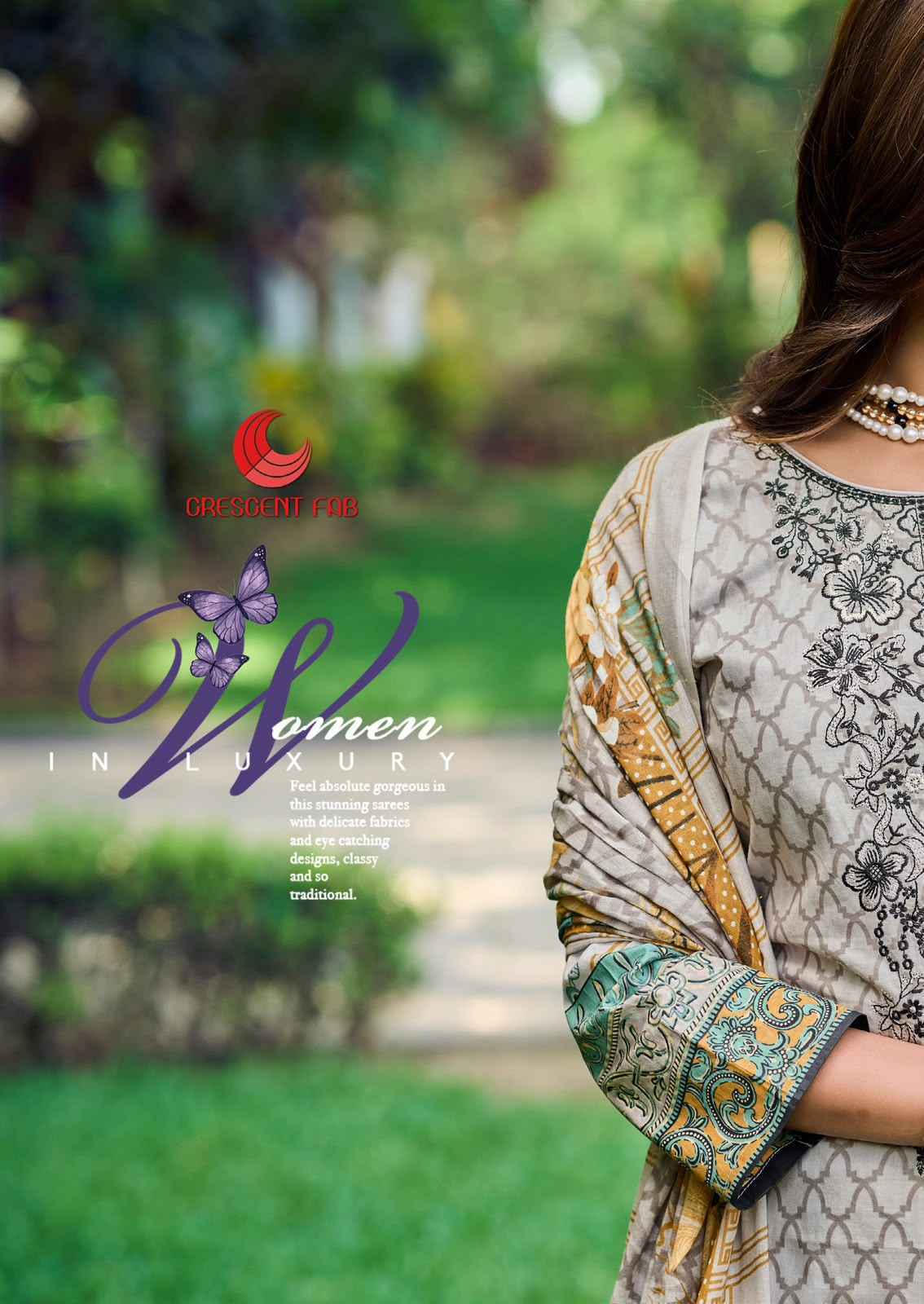 Crescent Fab Mah E Noor Vol-4 Lawn Dress Material (6 Pc Catalouge)