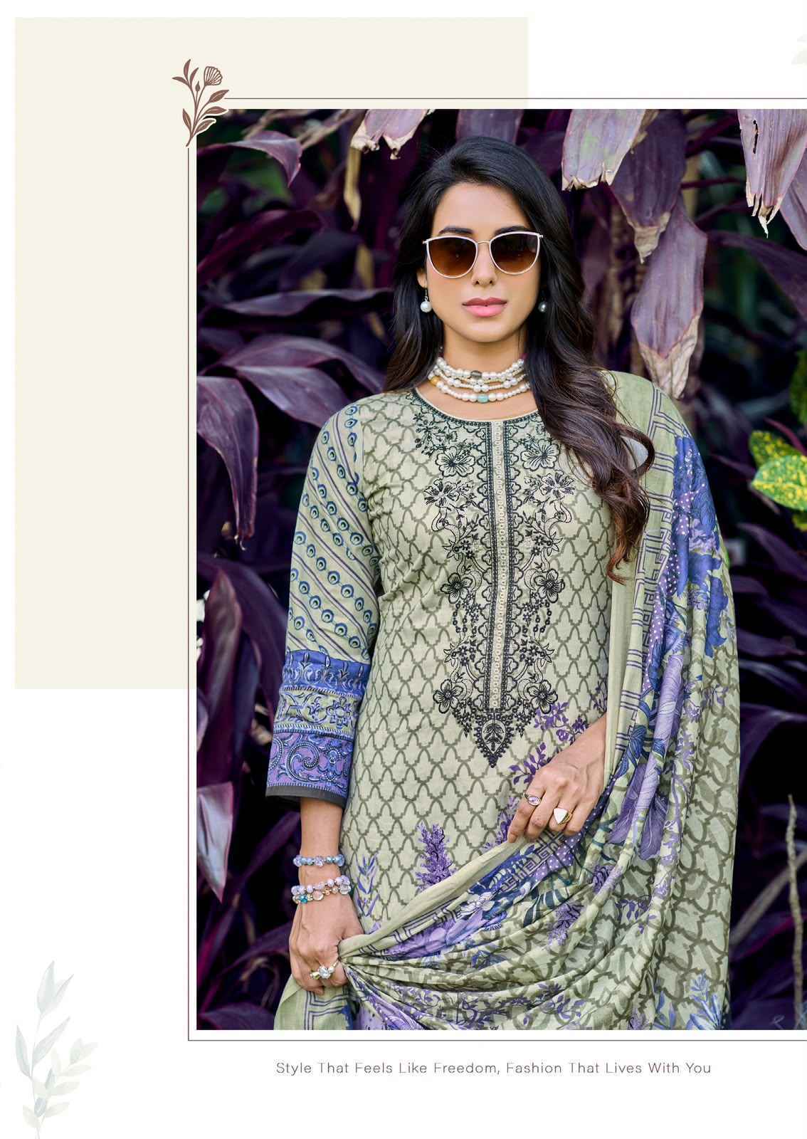 Crescent Fab Mah E Noor Vol-4 Lawn Dress Material (6 Pc Catalouge)