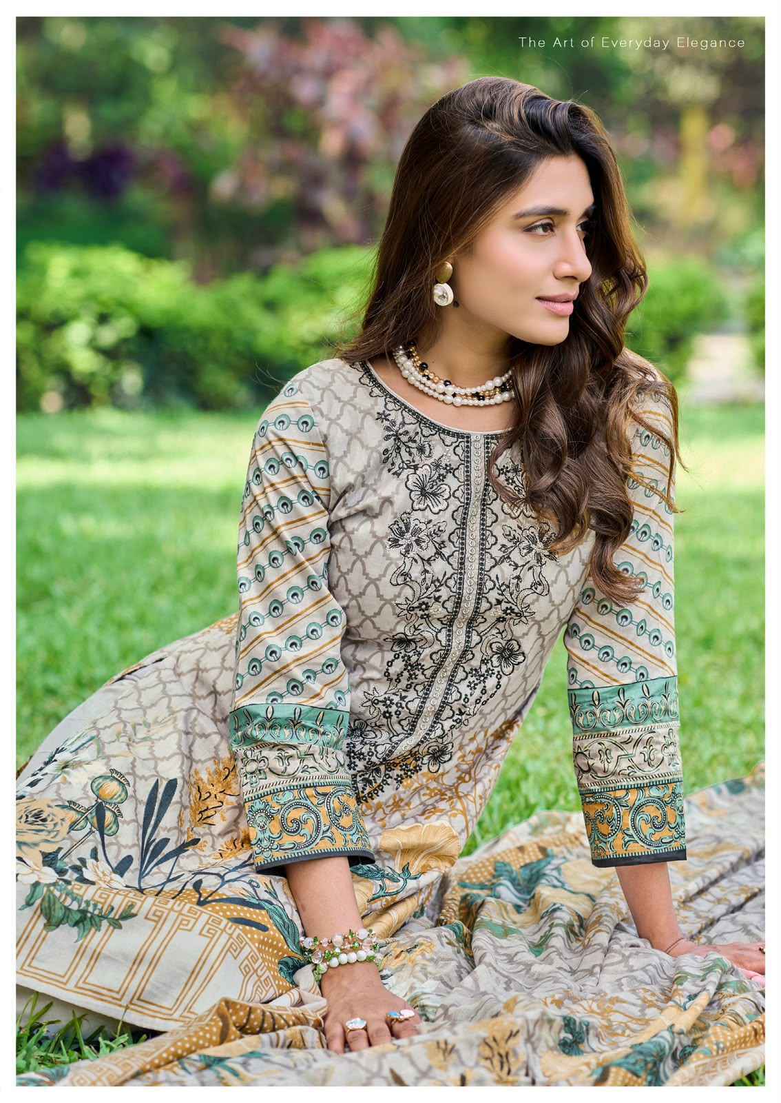 Crescent Fab Mah E Noor Vol-4 Lawn Dress Material (6 Pc Catalouge)