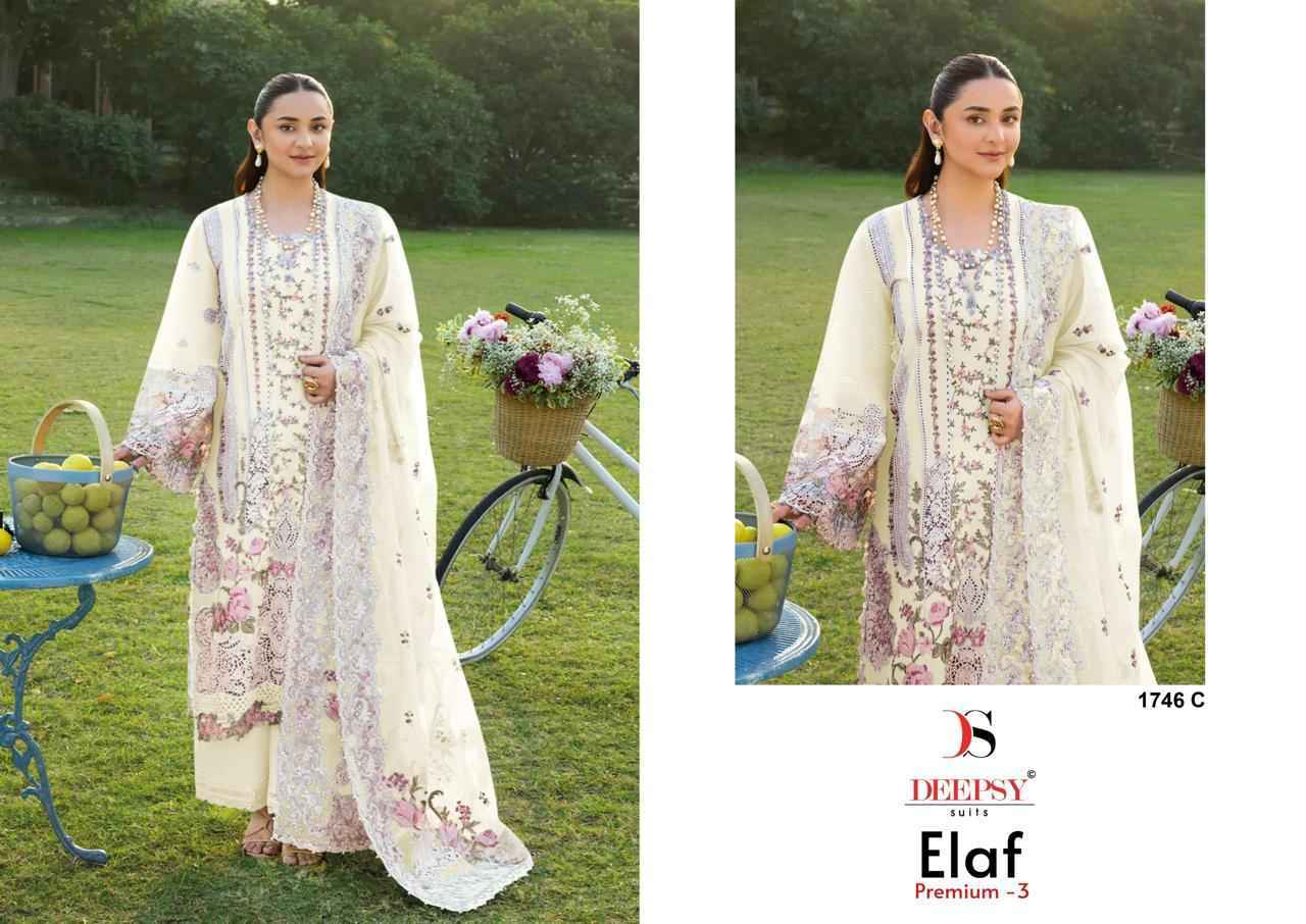 Deepsy Elaf Premium Vol-3 D No 1746 Cotton Dress Material (4 pcs Catalogue)