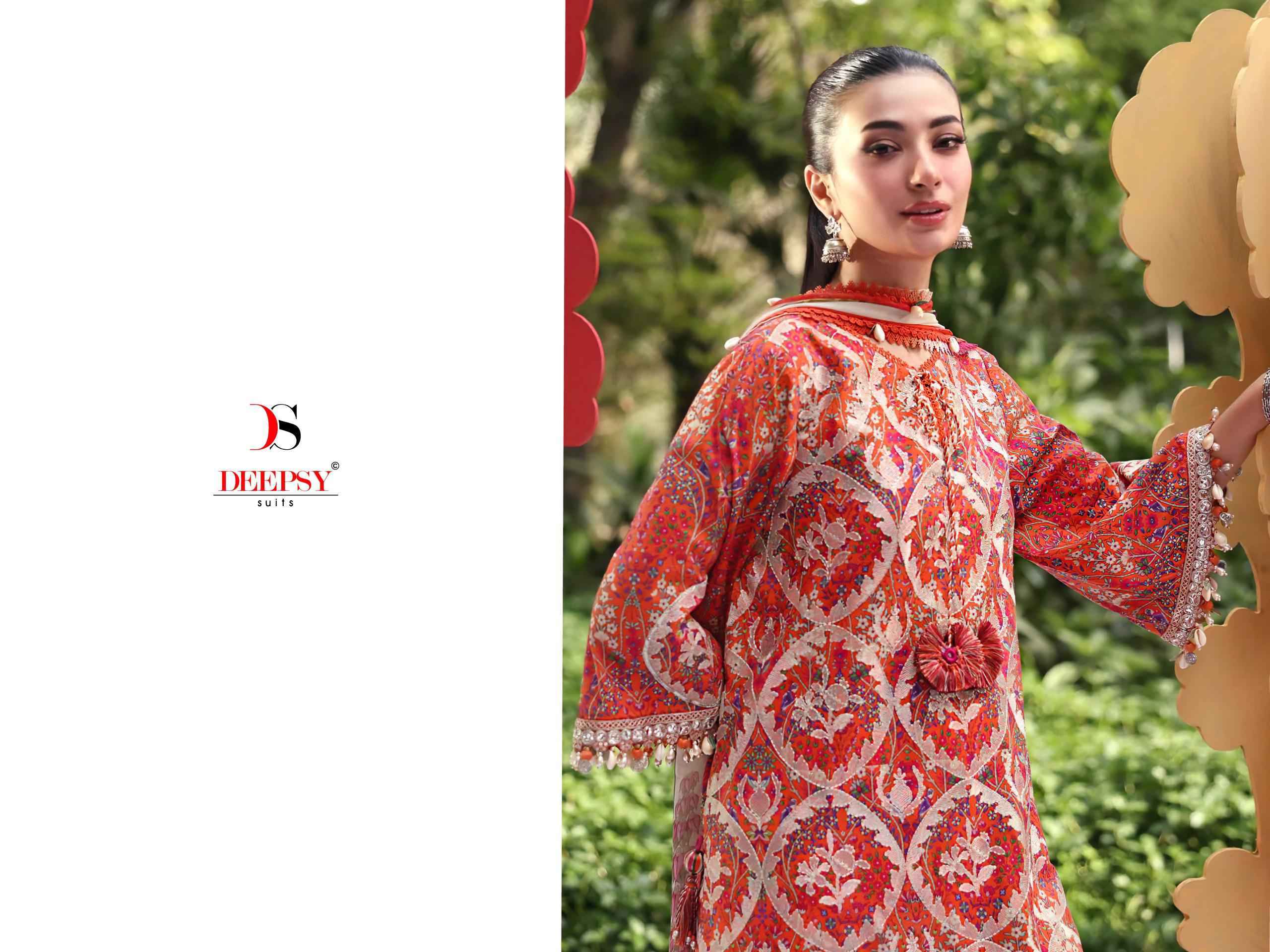 Deepsy Maria B M Print Vol-7 Cotton Dress Material (8 pcs Catalogue)