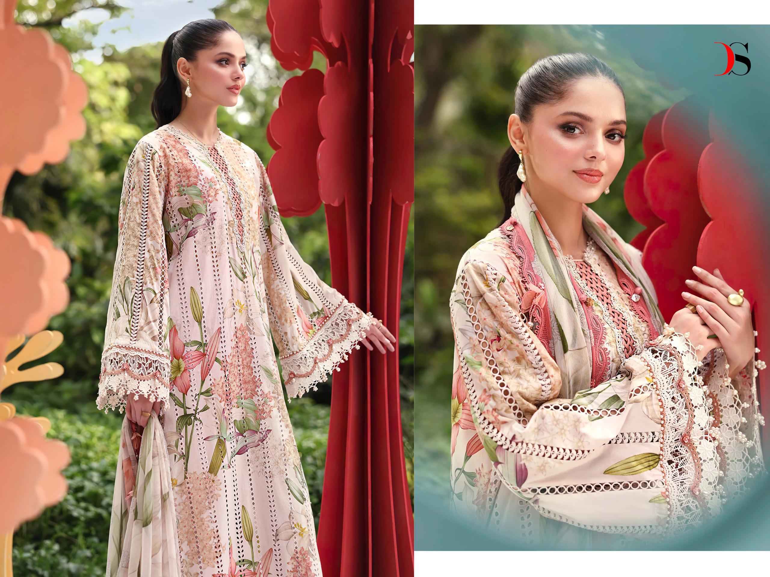 Deepsy Maria B M Print Vol-7 Cotton Dress Material (8 pcs Catalogue)