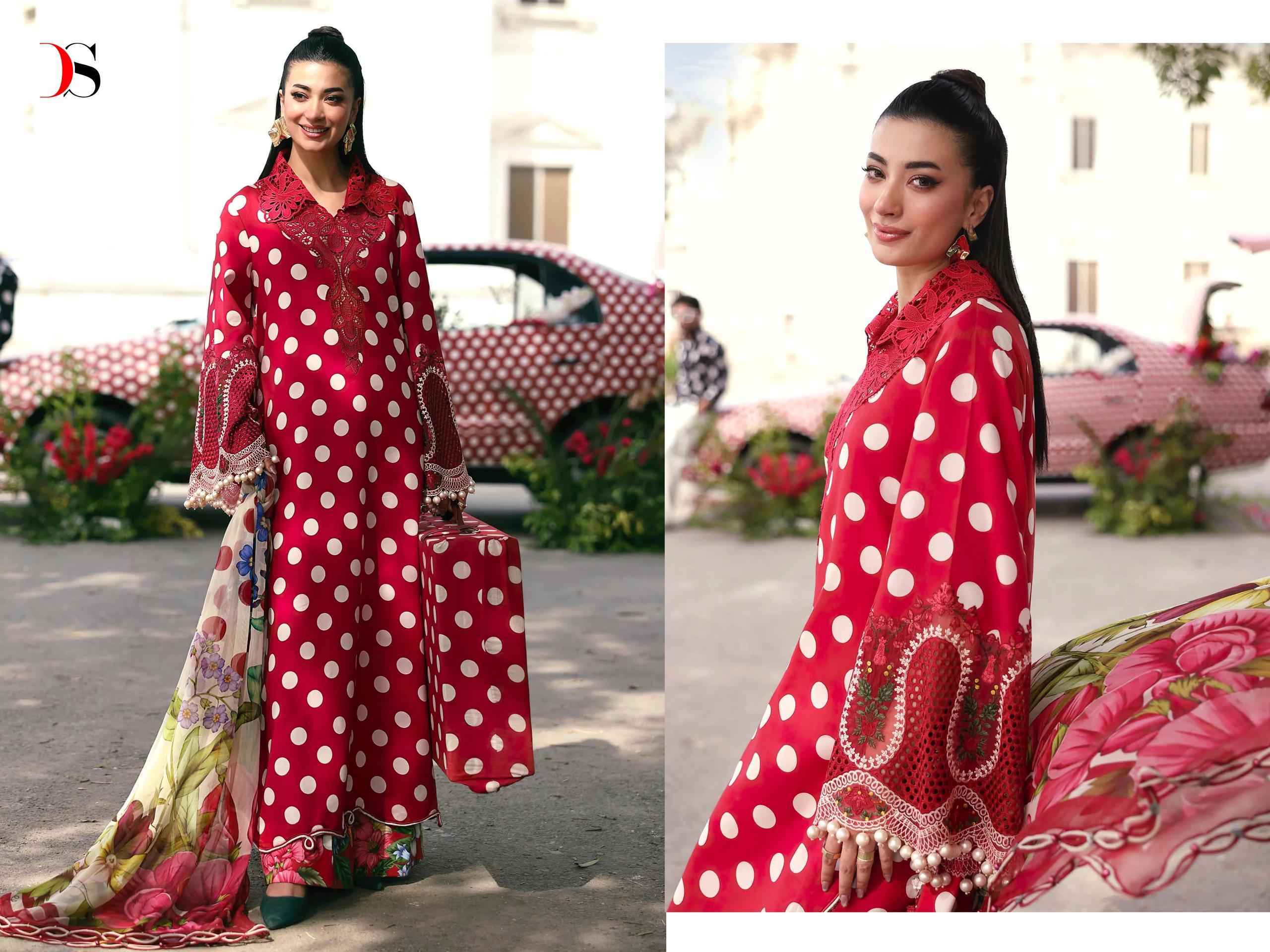 Deepsy Maria B M Print Vol-7 Cotton Dress Material (8 pcs Catalogue)