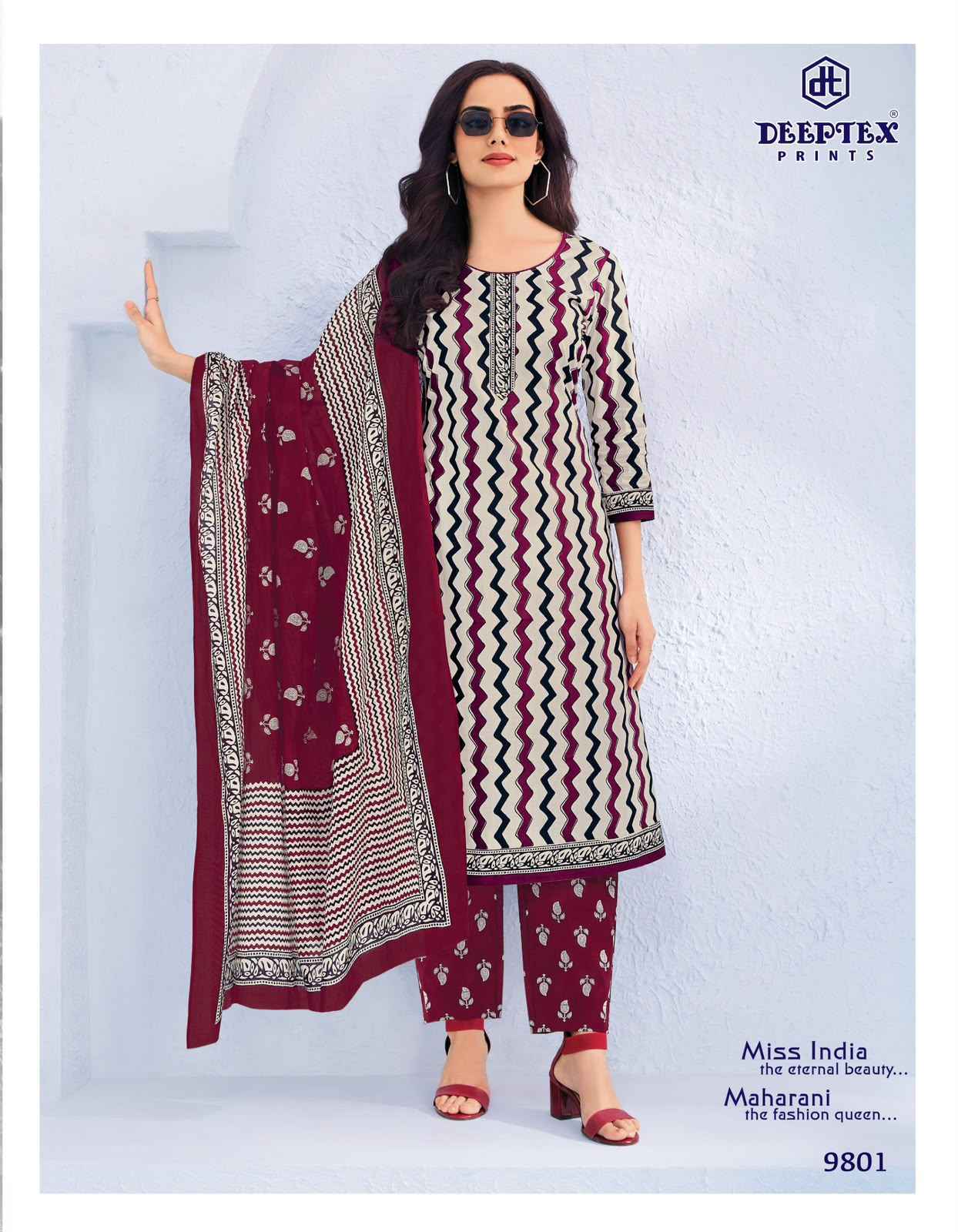 Deeptex Miss India Vol-98 Cotton Dress Material (16 pcs Catalogue)