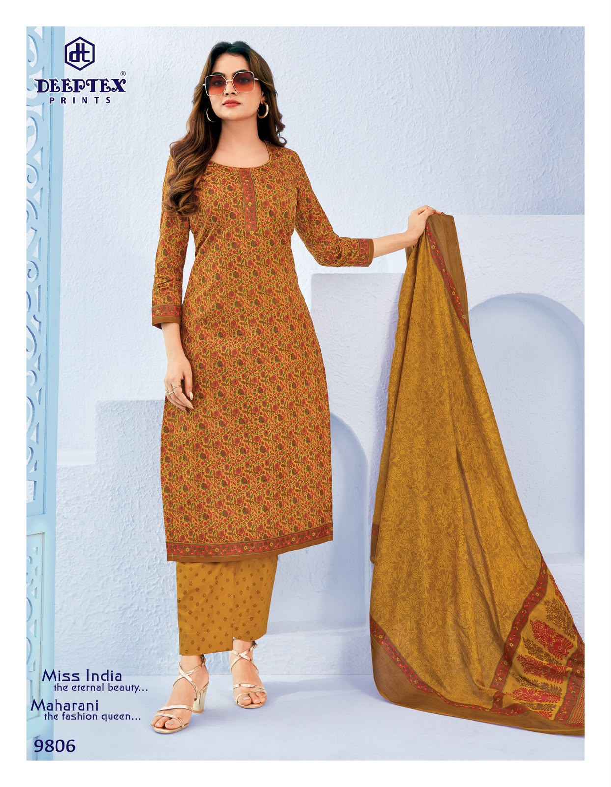 Deeptex Miss India Vol-98 Cotton Dress Material (16 pcs Catalogue)