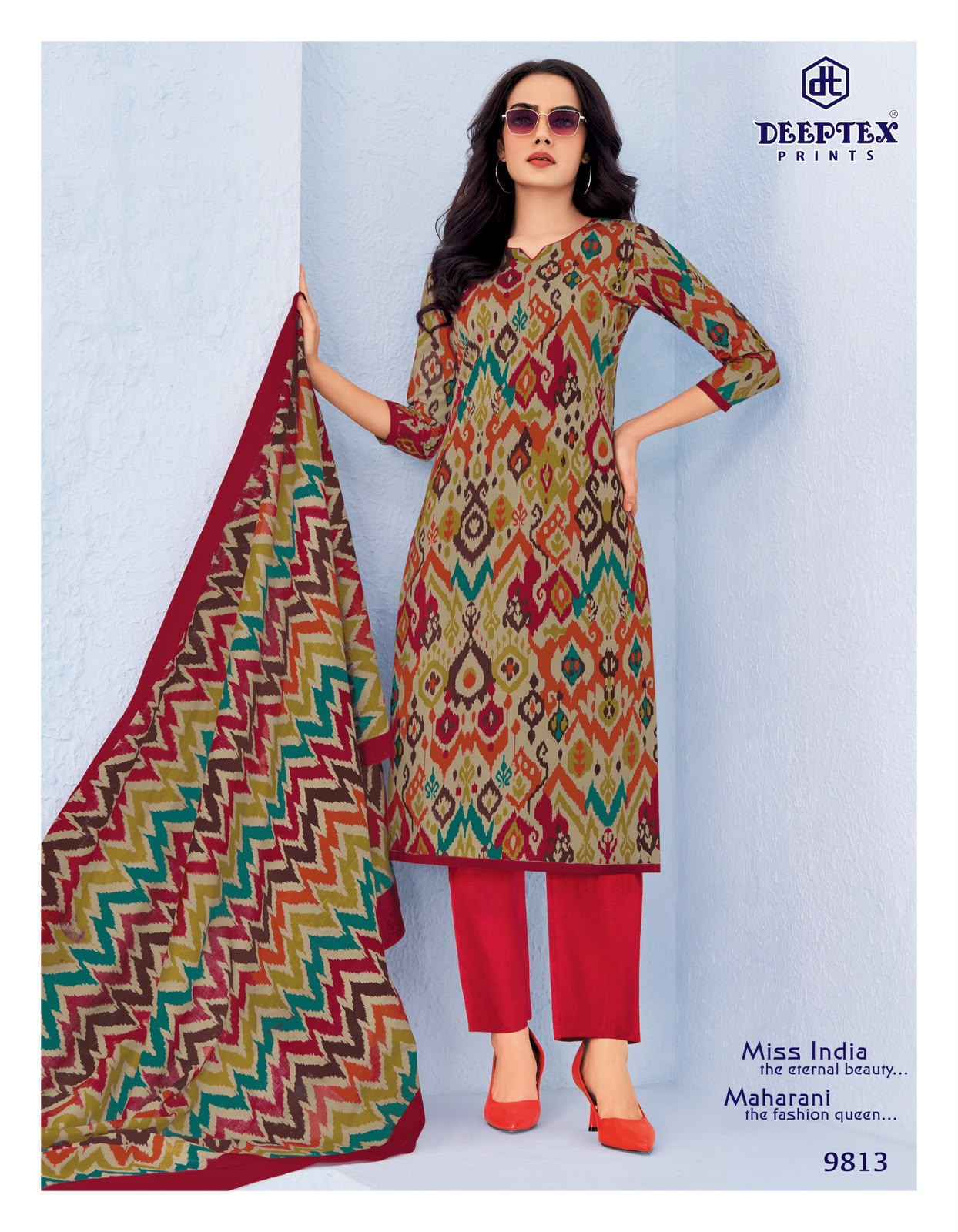 Deeptex Miss India Vol-98 Cotton Dress Material (16 pcs Catalogue)