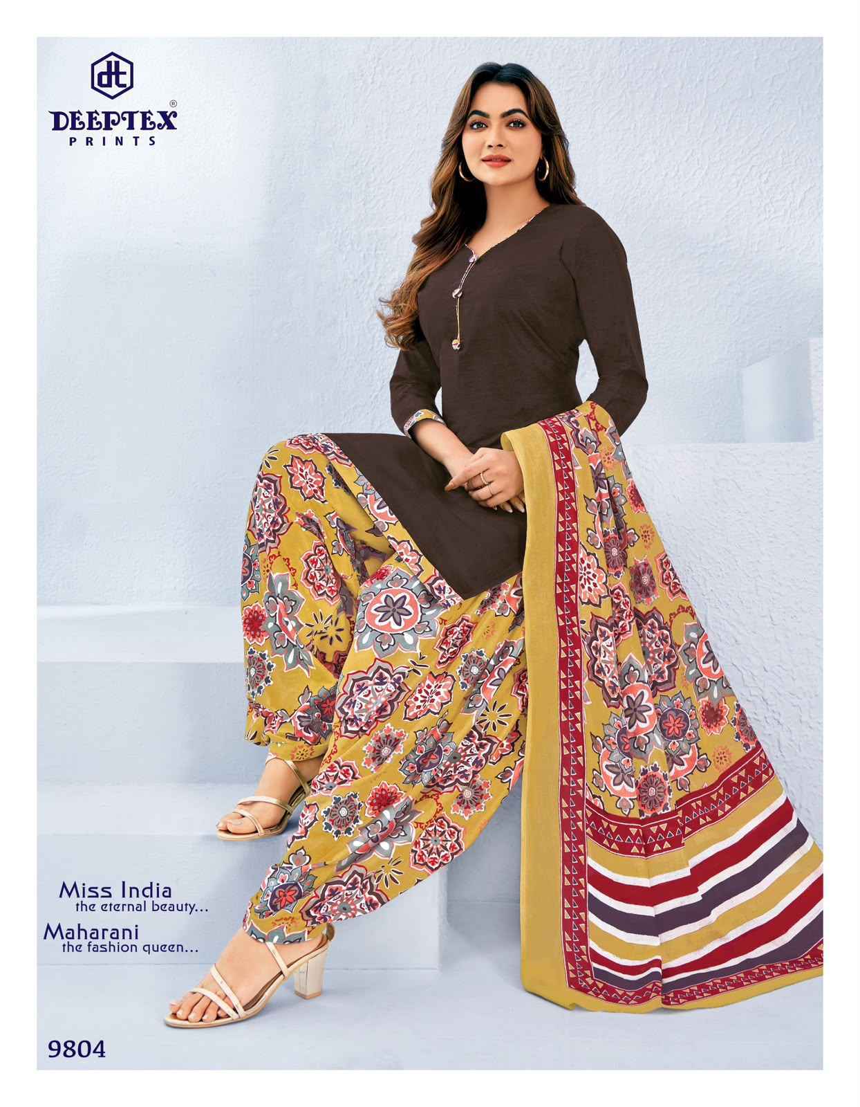 Deeptex Miss India Vol-98 Cotton Dress Material (16 pcs Catalogue)