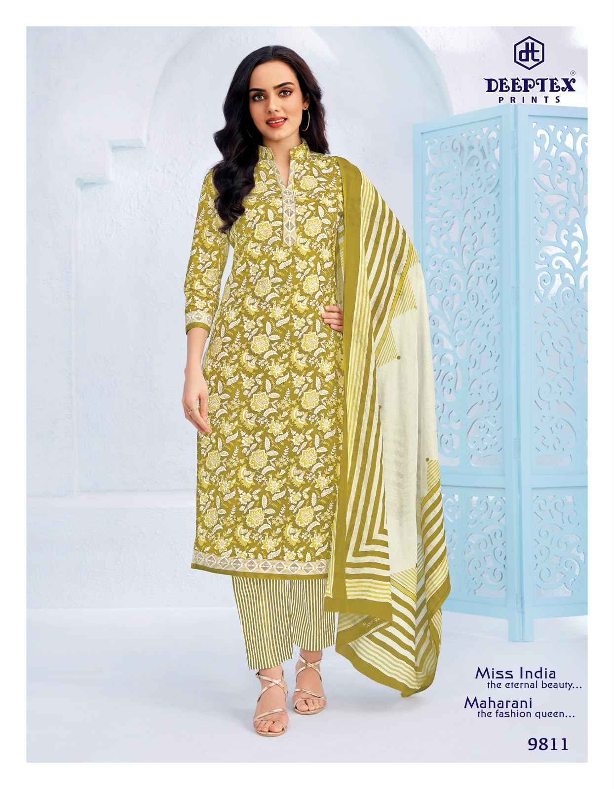 Deeptex Miss India Vol-98 Cotton Dress Material (16 pcs Catalogue)