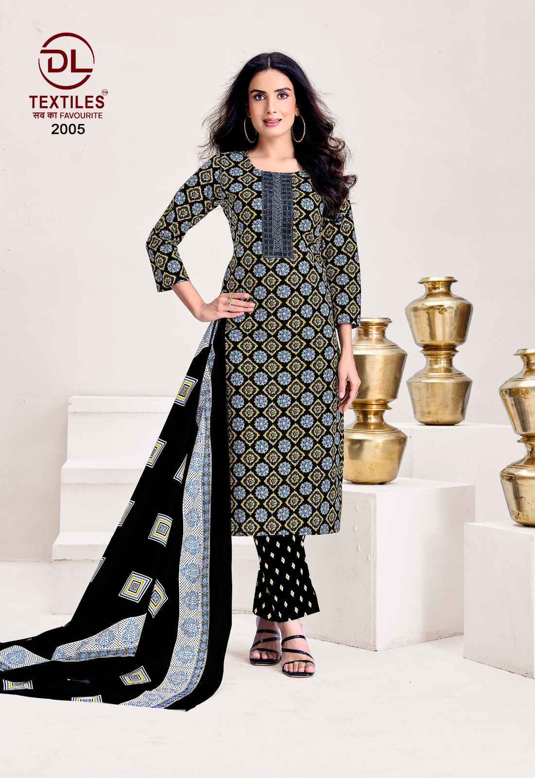 DL Textiles Ajrakh Vol-2 Readymade Cotton Dress (8 pcs Catalogue)
