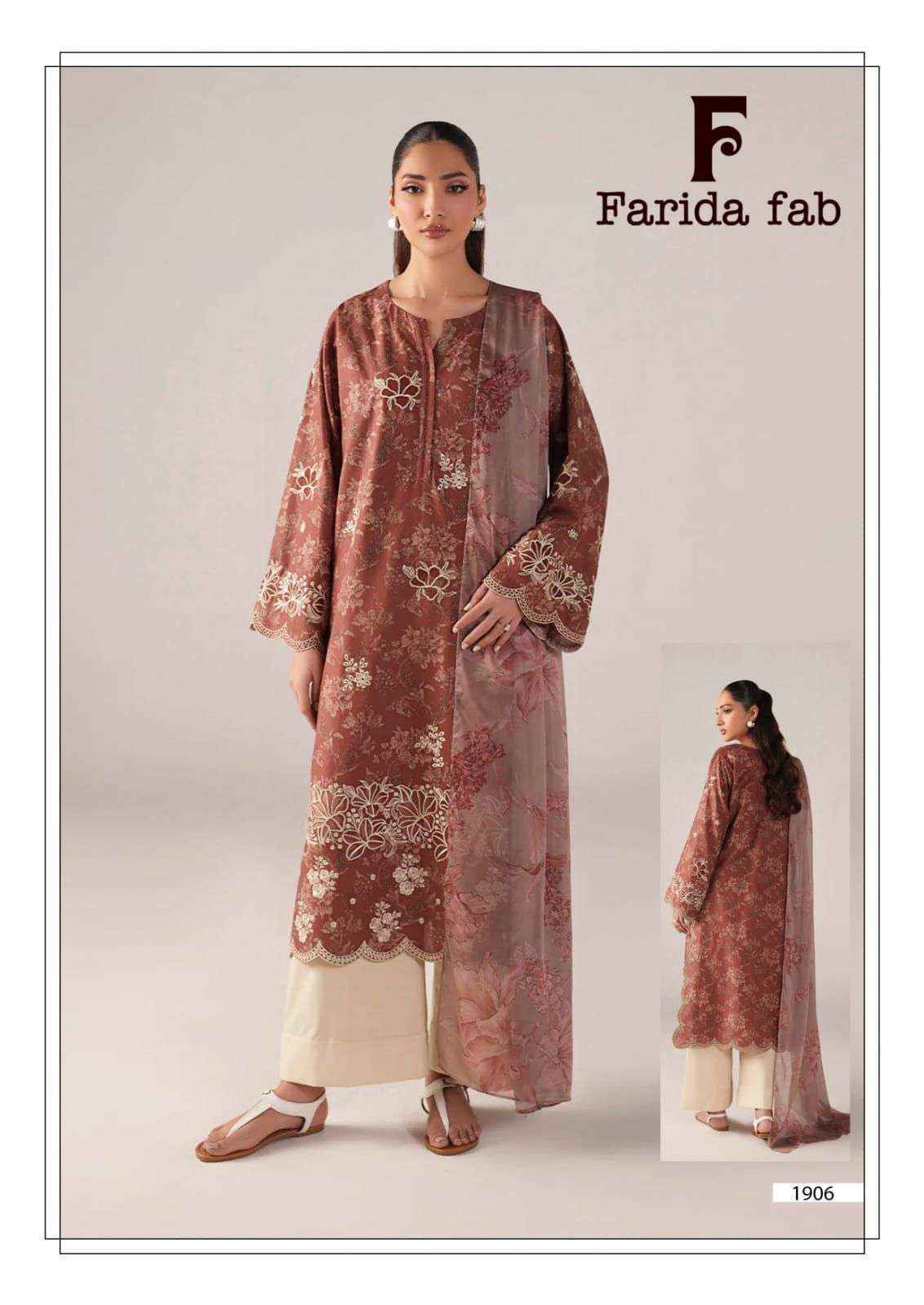 Farida Fab Chevron Vol-19 Cotton Dress Material (6 pcs Catalogue)