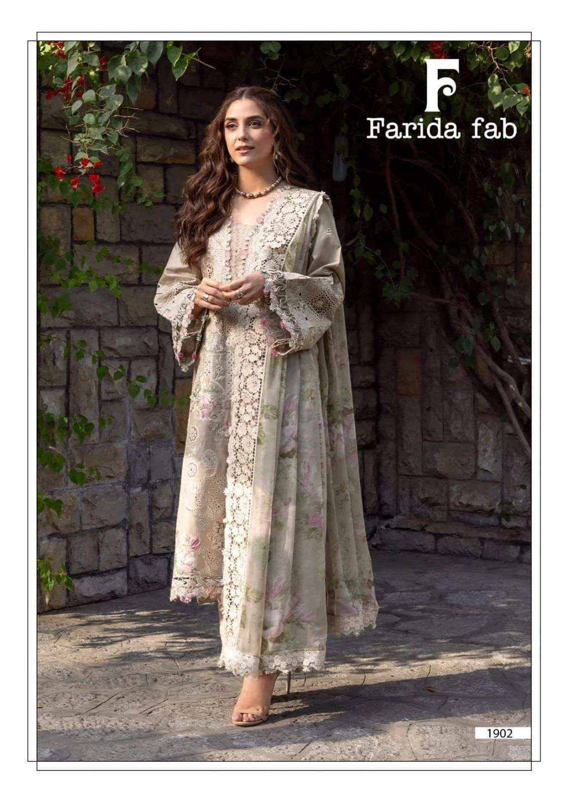 Farida Fab Chevron Vol-19 Cotton Dress Material (6 pcs Catalogue)