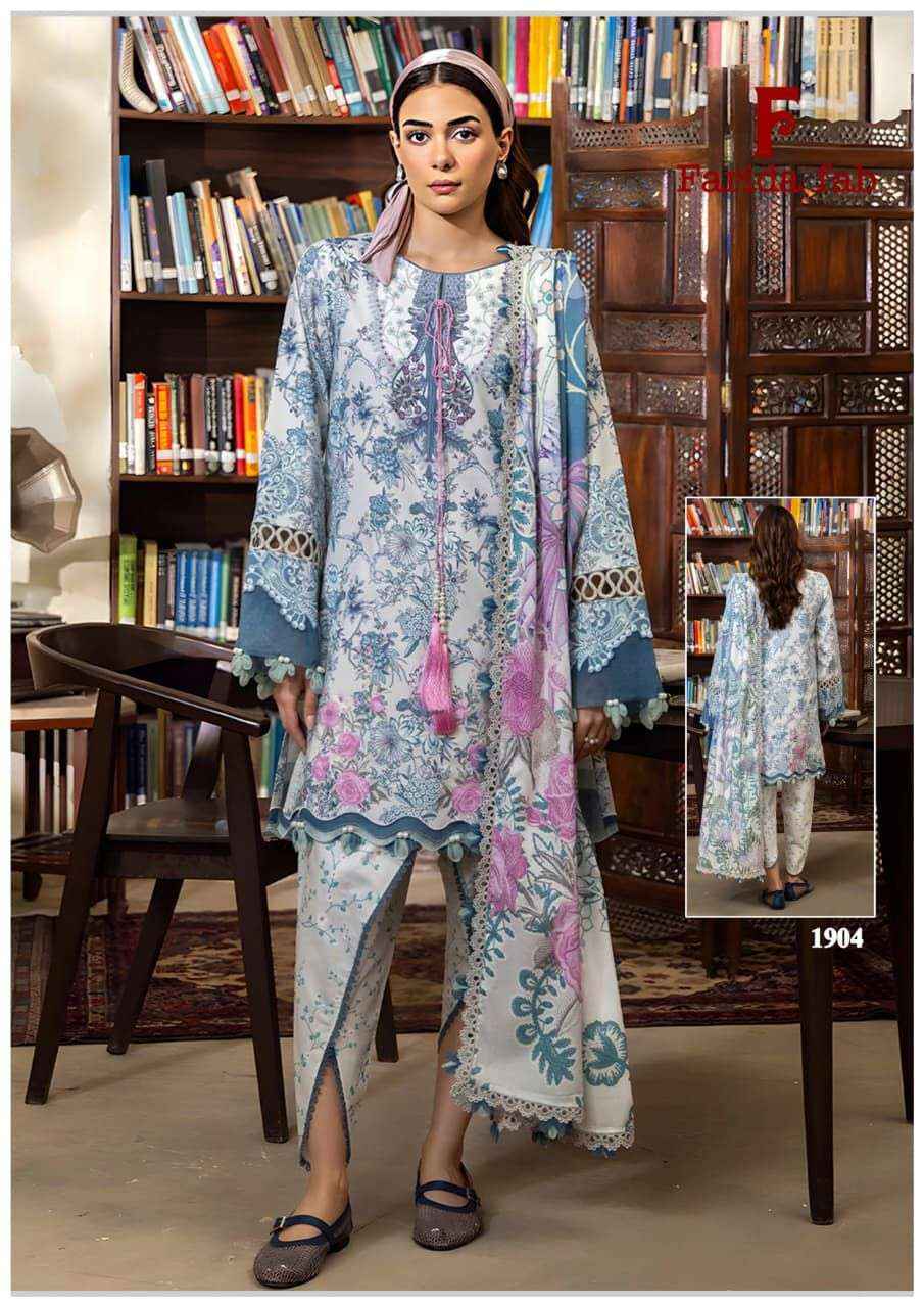 Farida Fab Firdaus Queen Vol-19 Cotton Dress Material (6 pcs Catalogue)