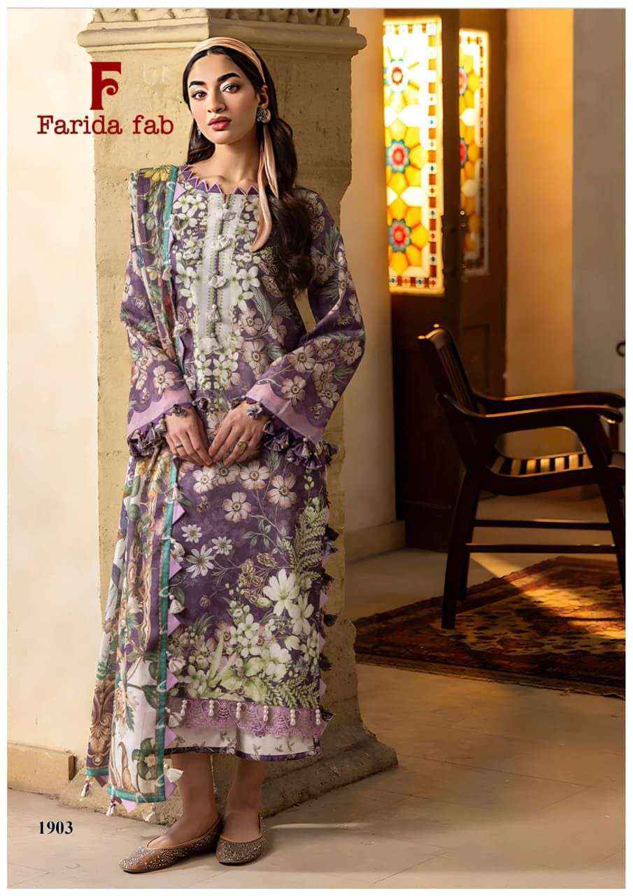 Farida Fab Firdaus Queen Vol-19 Cotton Dress Material (6 pcs Catalogue)