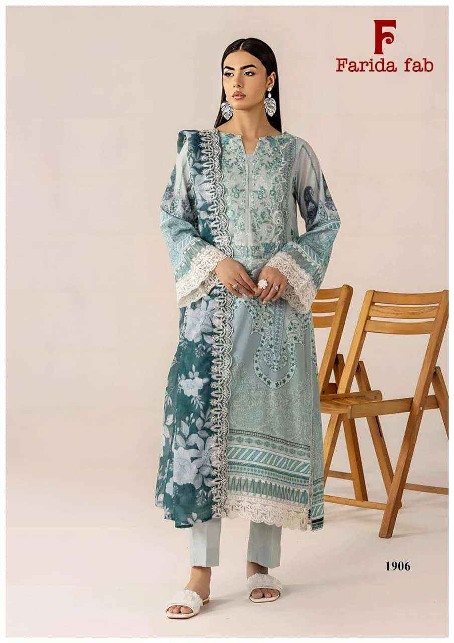 Farida Fab Firdaus Queen Vol-19 Cotton Dress Material (6 pcs Catalogue)