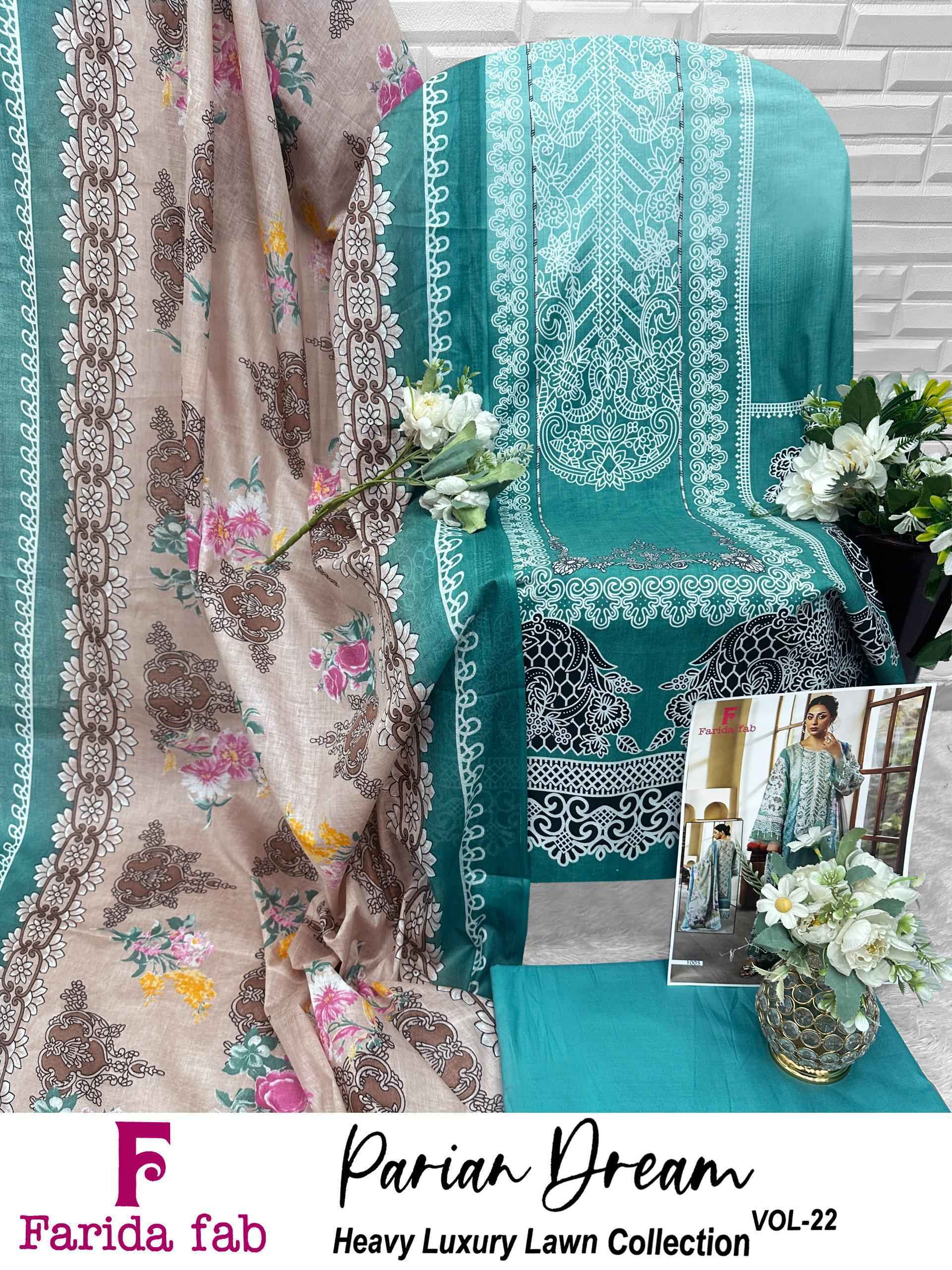 Farida Fab Parian Dream Vol-22 Cotton Dress Material (6 pcs Catalogue)