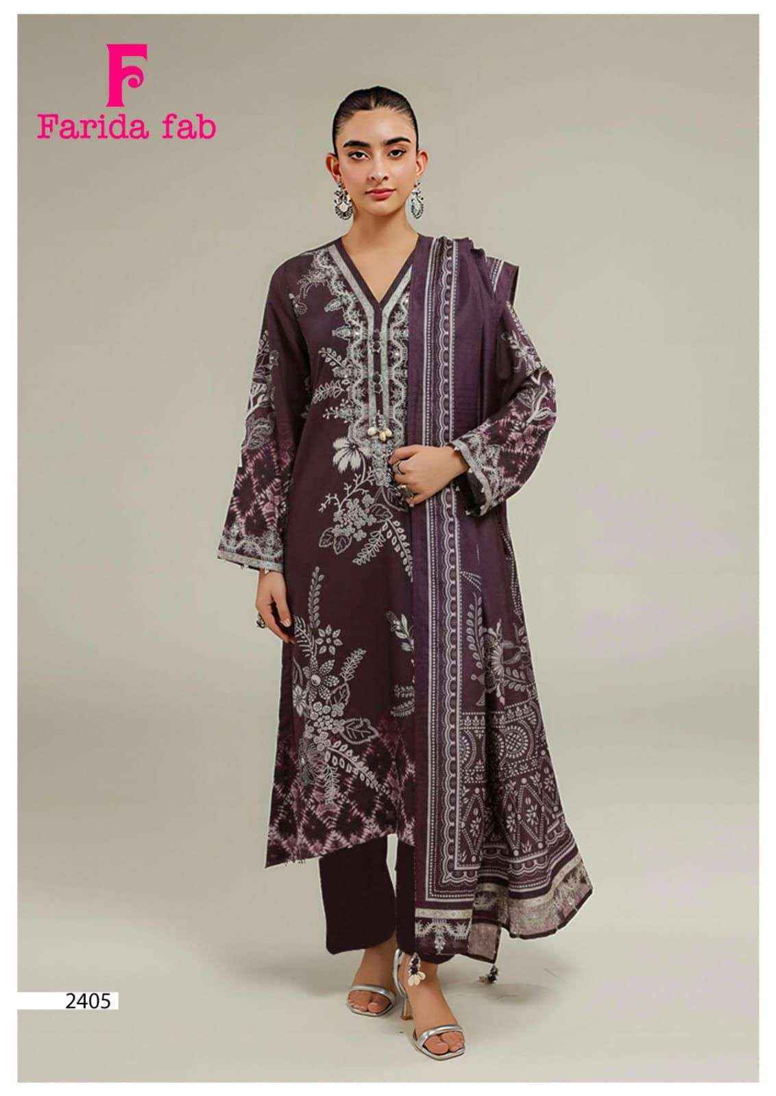 Farida Fab Parian Dream Vol-24 Cotton Dress Material (6 pcs Catalogue)