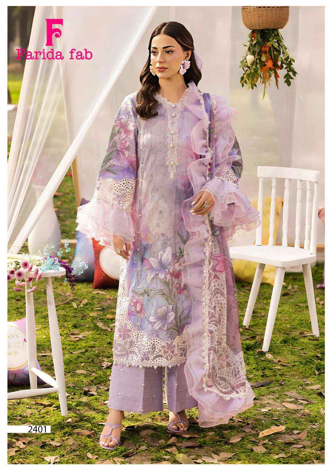 Farida Fab Parian Dream Vol-24 Cotton Dress Material (6 pcs Catalogue)