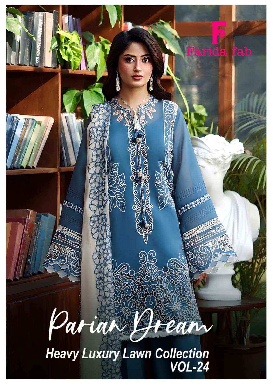 Farida Fab Parian Dream Vol-24 Cotton Dress Material (6 pcs Catalogue)