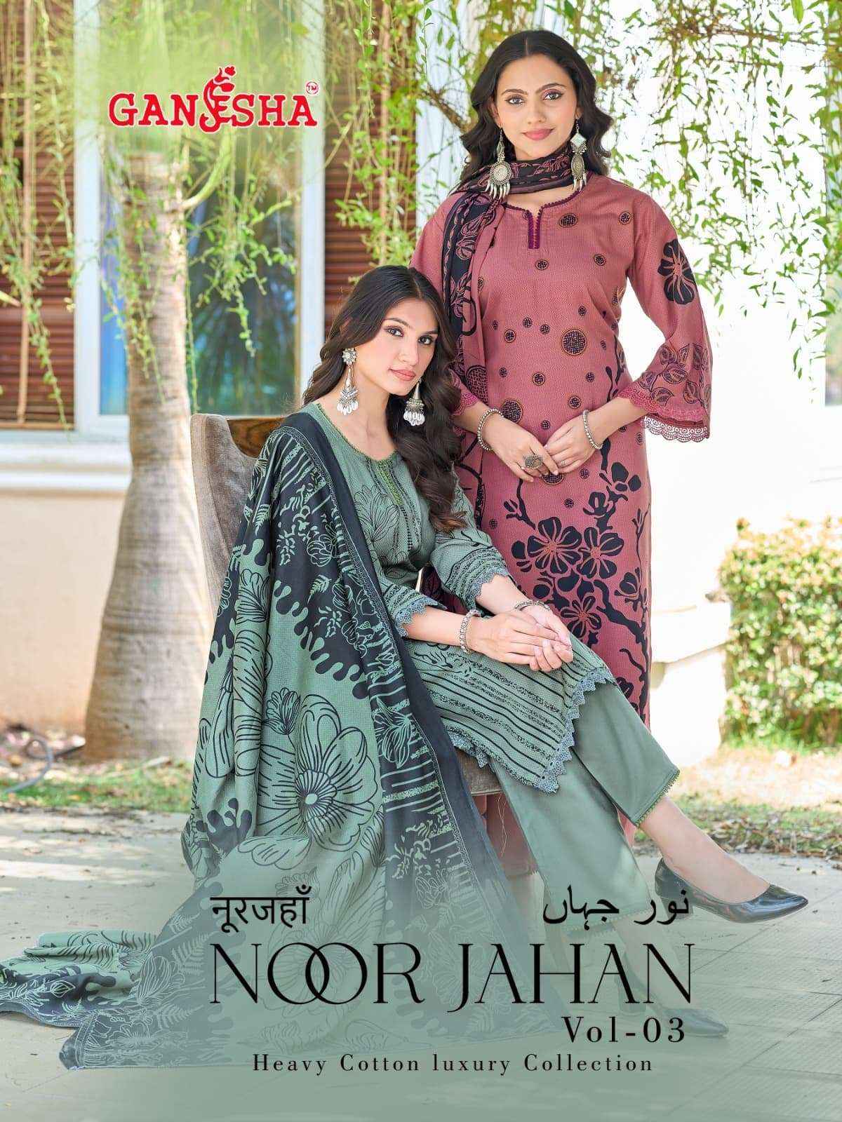 Ganesha Noor Jahan Vol-3 Cotton Readymade Suit (8 pcs Catalogue)