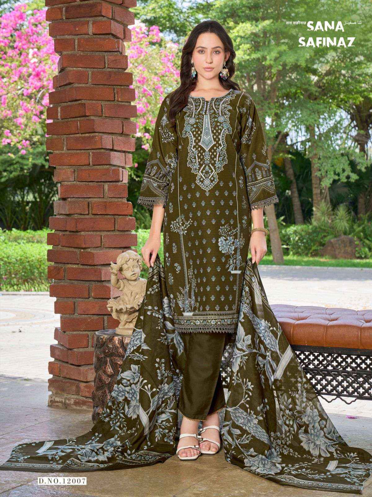 Ganesha Sana Safinaz Vol-12 Cotton Dress Material (8 pcs Catalogue)