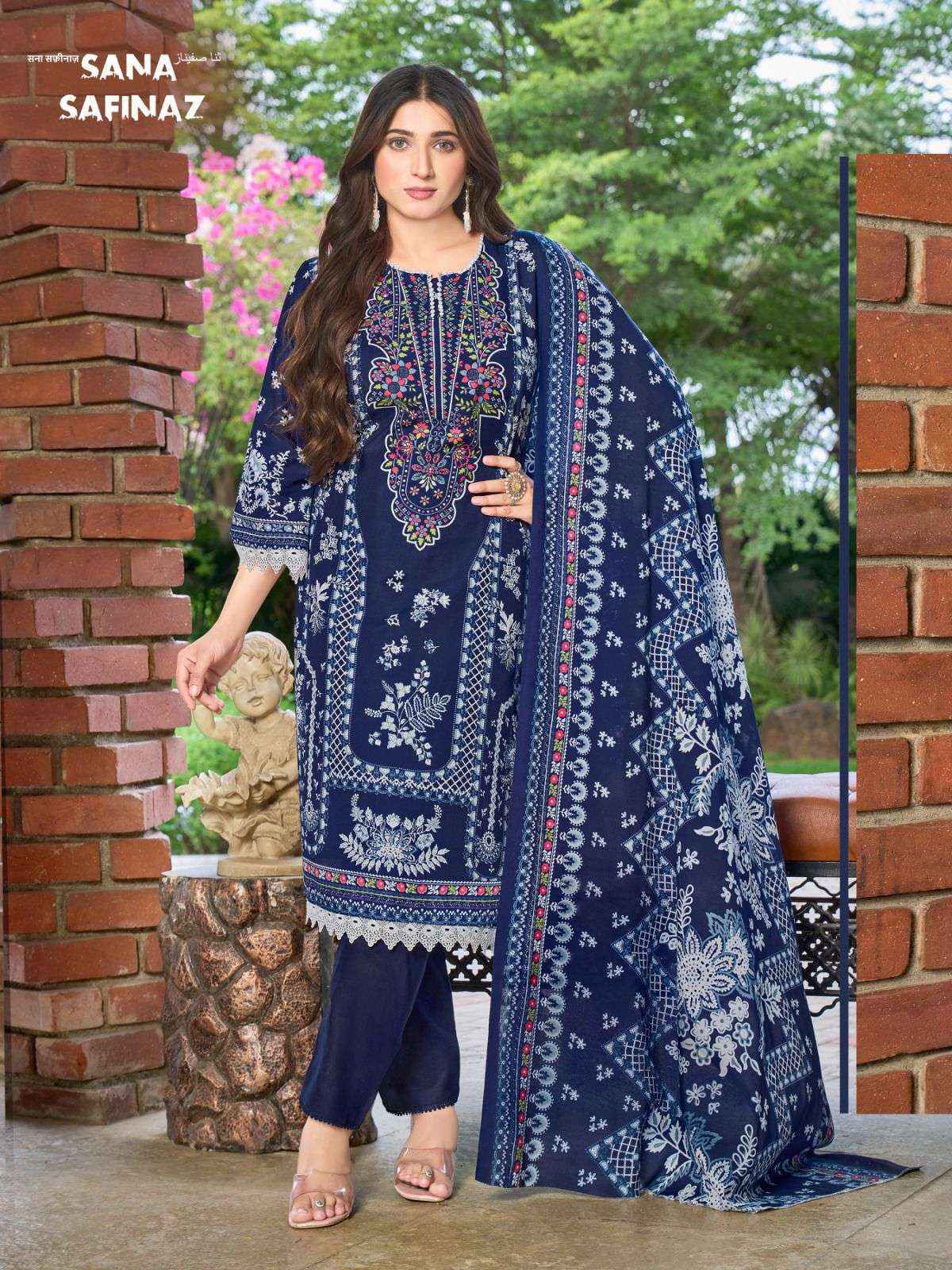 Ganesha Sana Safinaz Vol-12 Cotton Dress Material (8 pcs Catalogue)