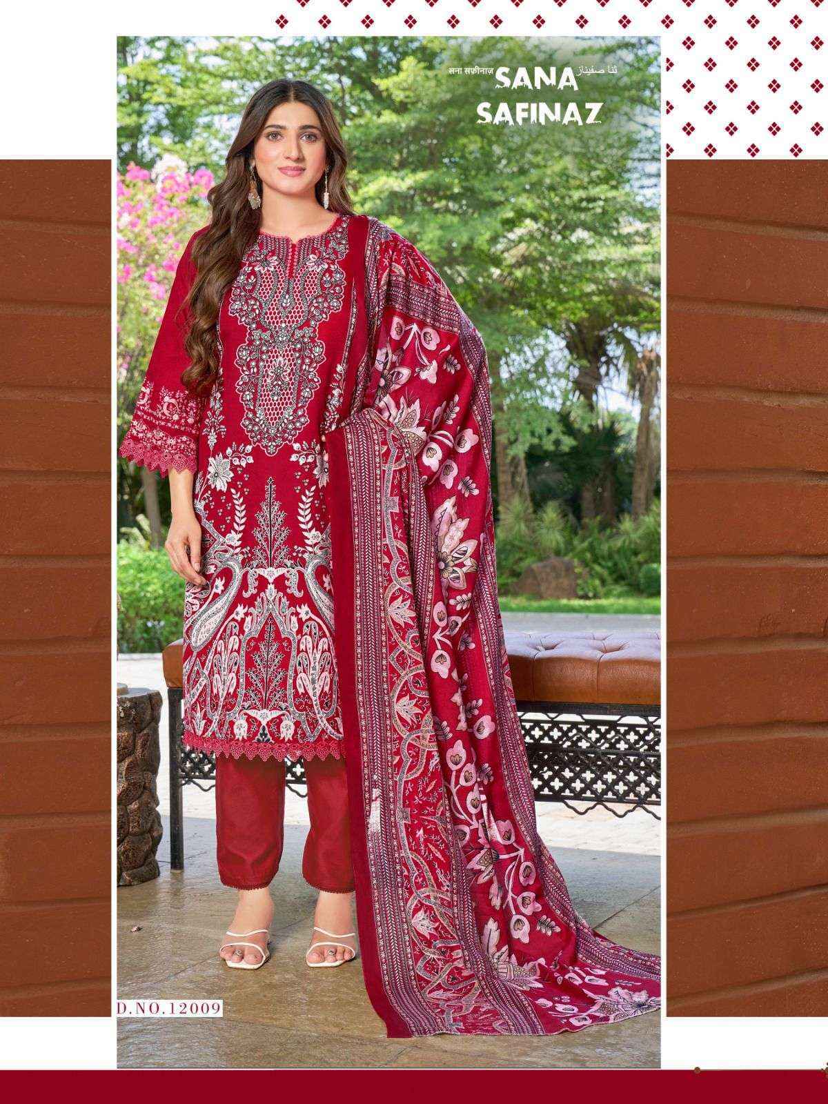 Ganesha Sana Safinaz Vol-12 Cotton Dress Material (8 pcs Catalogue)