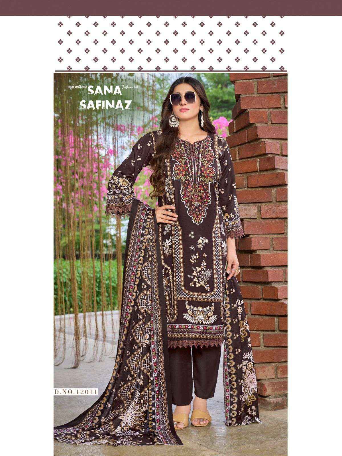 Ganesha Sana Safinaz Vol-12 Cotton Dress Material (8 pcs Catalogue)