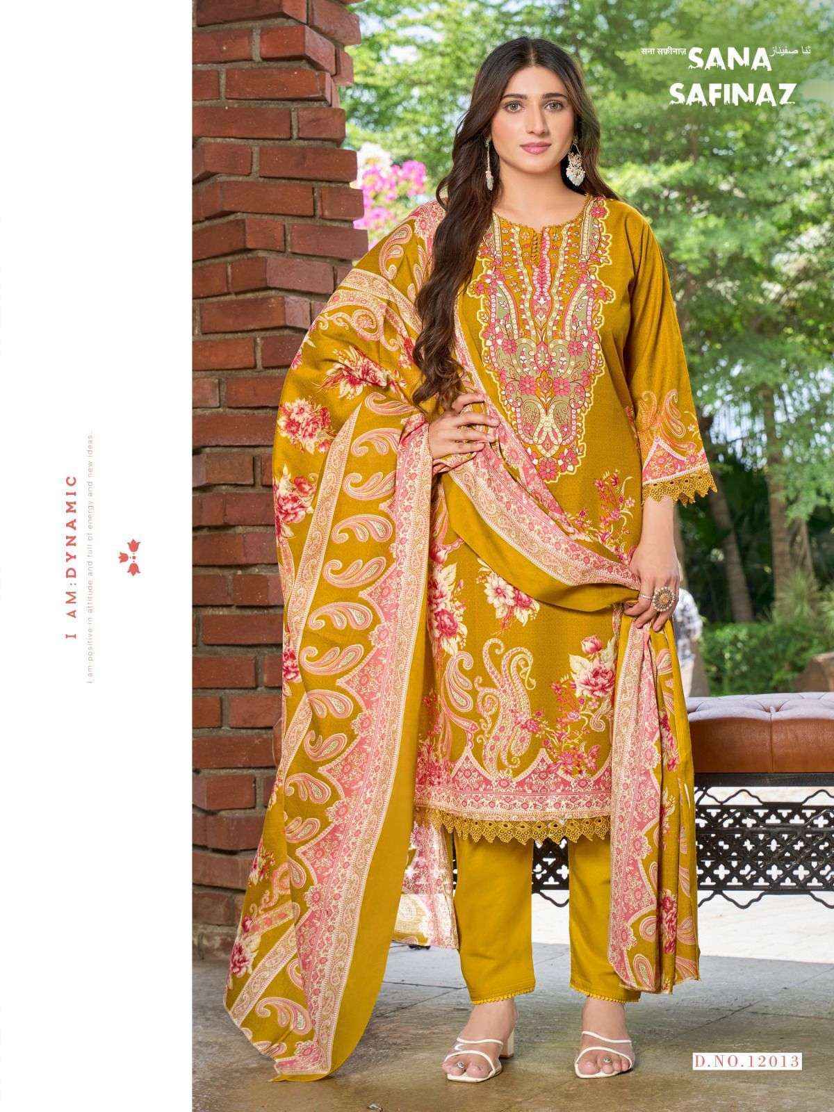 Ganesha Sana Safinaz Vol-12 Cotton Dress Material (8 pcs Catalogue)