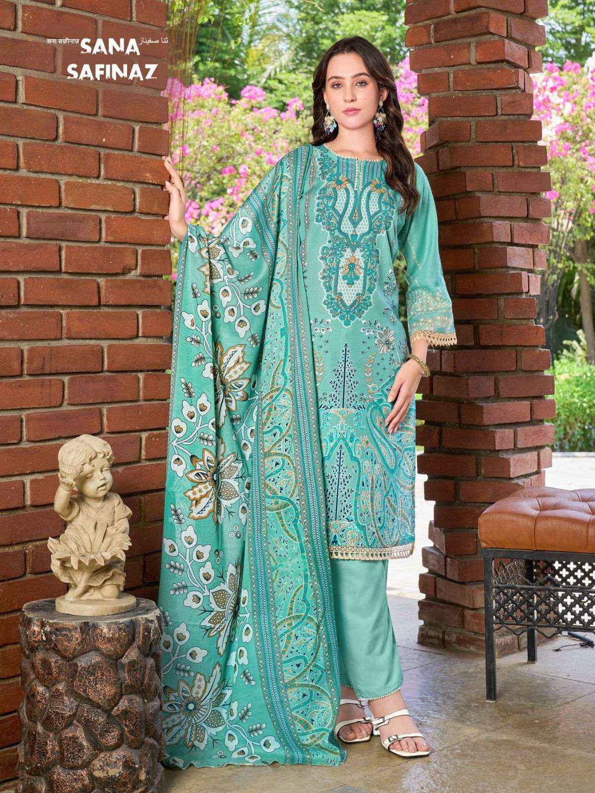 Ganesha Sana Safinaz Vol-12 Cotton Dress Material (8 pcs Catalogue)