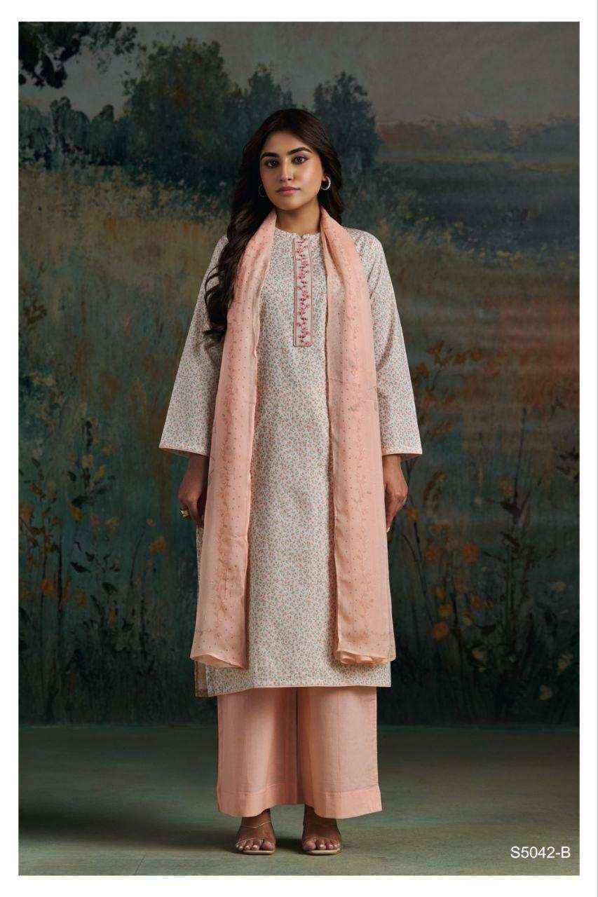 Ganga Ekanta-S5042 Cotton Dress Material (4 pcs Catalogue)