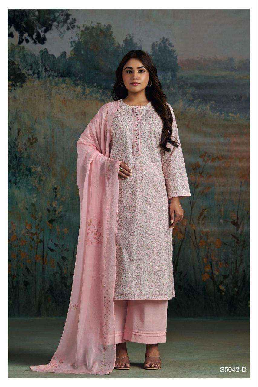 Ganga Ekanta-S5042 Cotton Dress Material (4 pcs Catalogue)