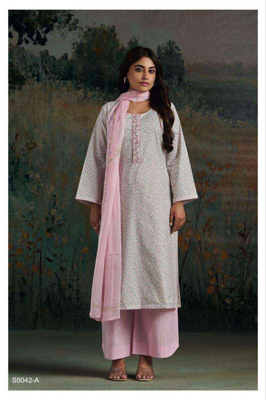 Ganga Ekanta-S5042 Cotton Dress Material (4 pcs Catalogue)