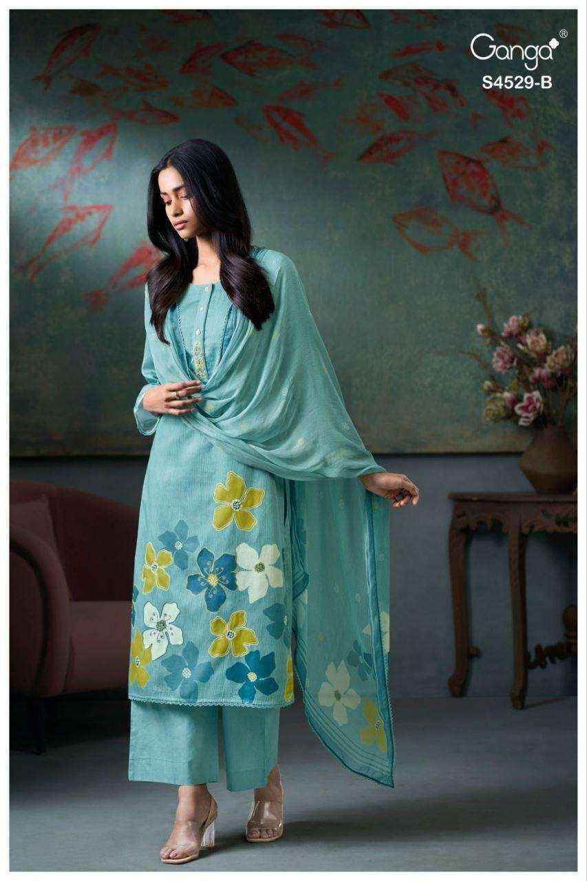 Ganga Indratha-5008 Cotton Dress Material (4 pcs Catalogue)