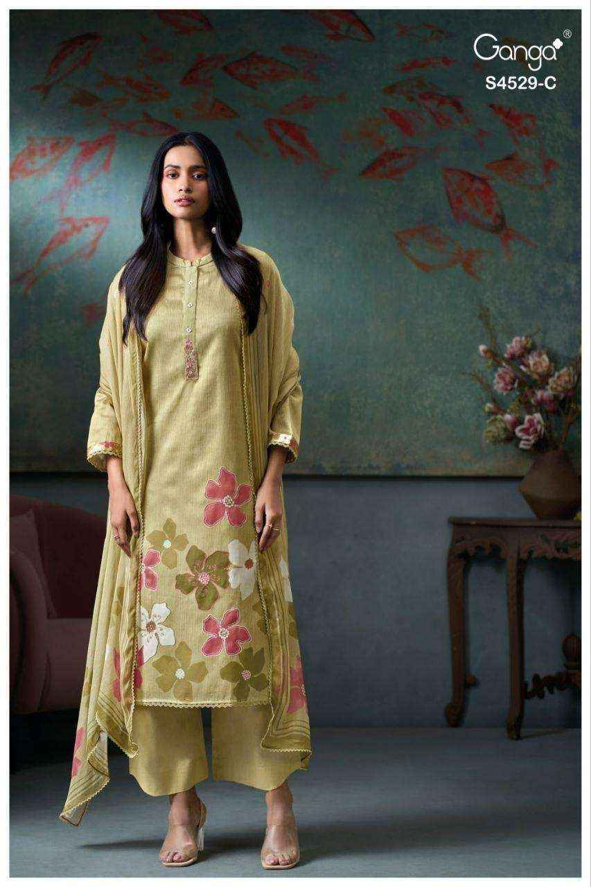 Ganga Indratha-5008 Cotton Dress Material (4 pcs Catalogue)