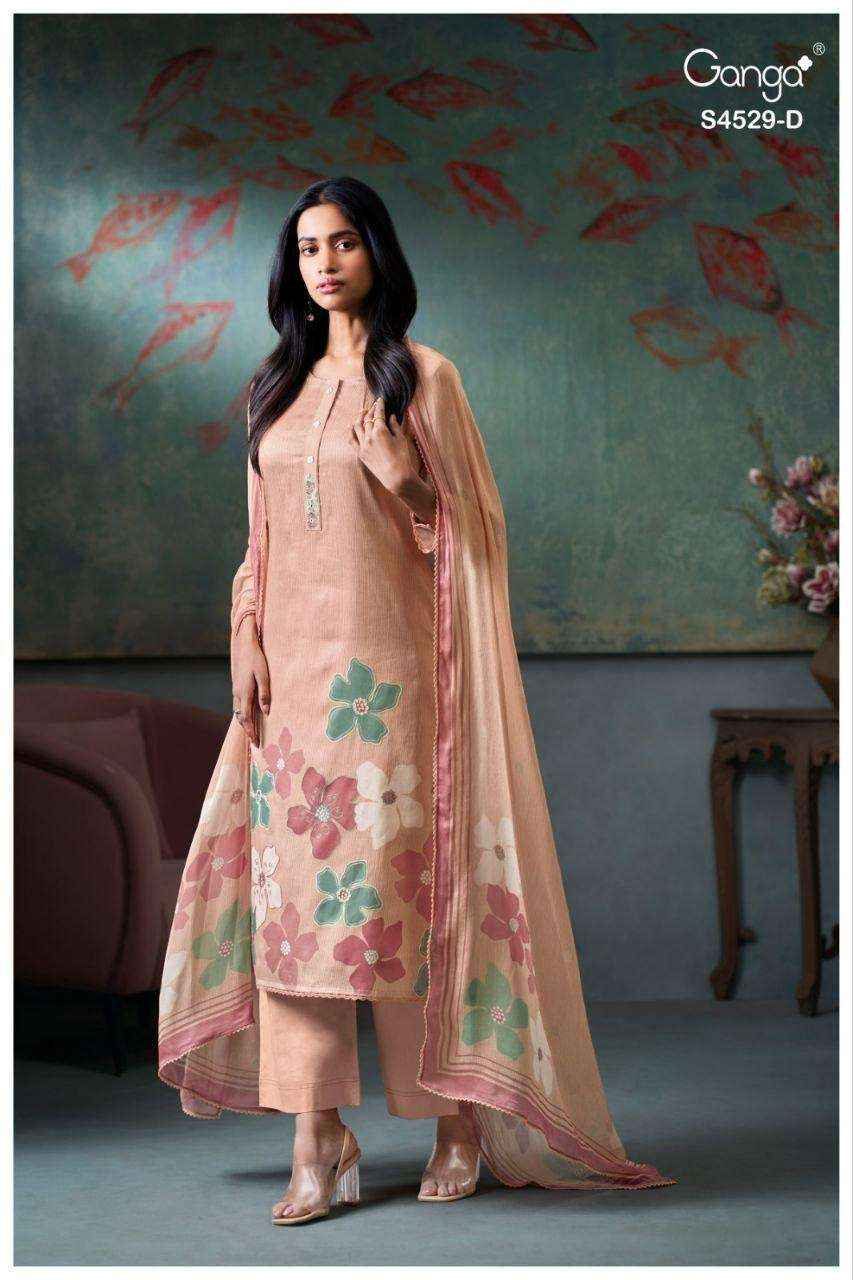 Ganga Indratha-5008 Cotton Dress Material (4 pcs Catalogue)