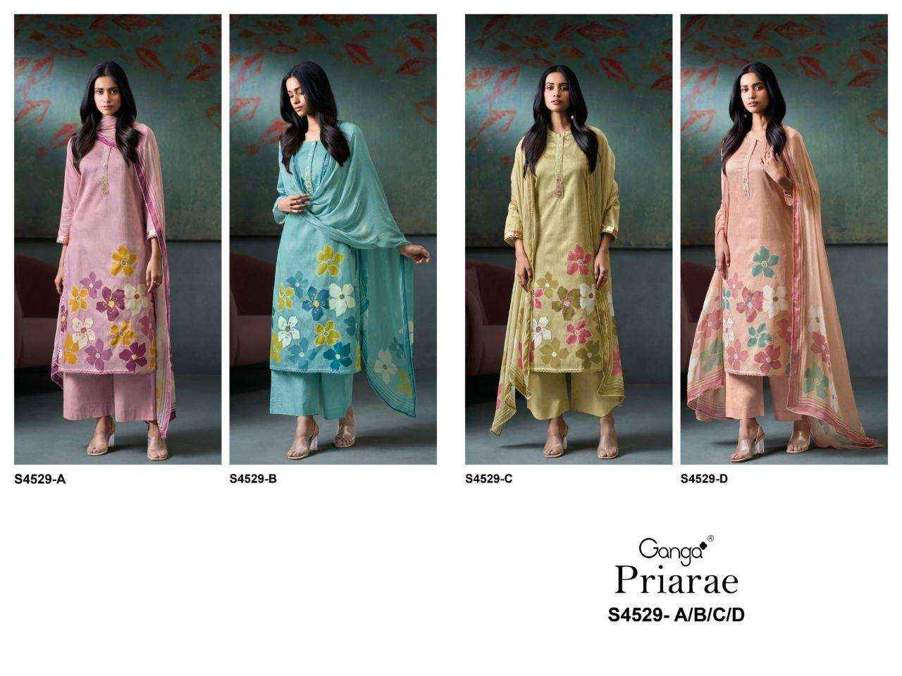 Ganga Indratha-5008 Cotton Dress Material (4 pcs Catalogue)