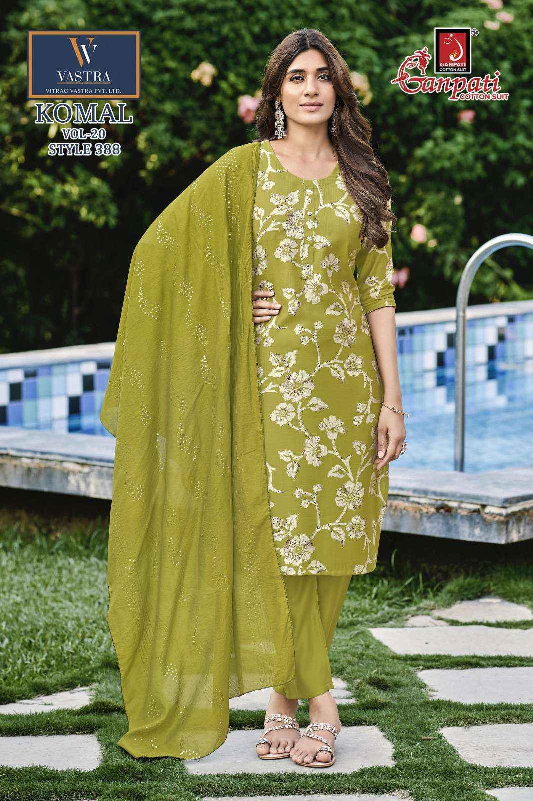 Ganpati Komal Vol-20 Readymade Cotton Dress (12 pcs Catalogue)