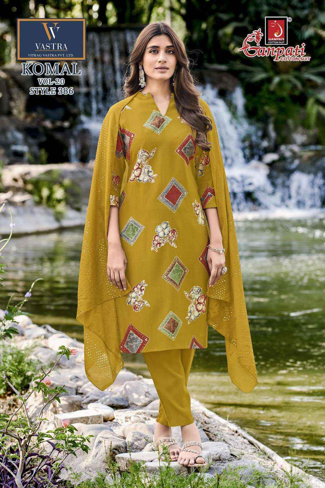 Ganpati Komal Vol-20 Readymade Cotton Dress (12 pcs Catalogue)