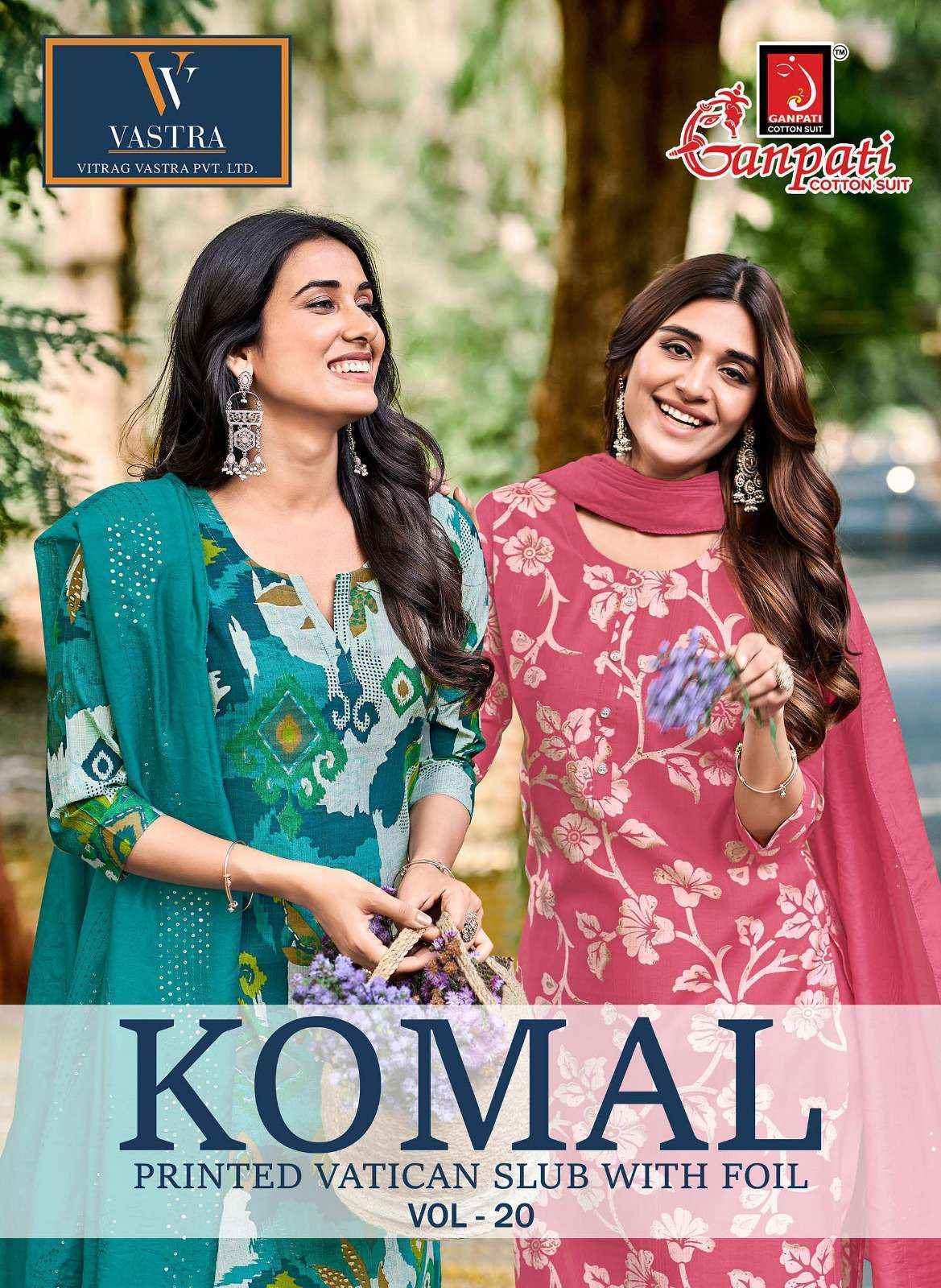 Ganpati Komal Vol-20 Readymade Cotton Dress (12 pcs Catalogue)