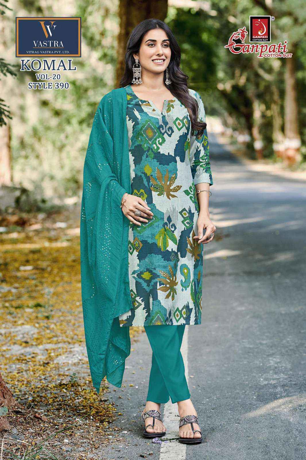 Ganpati Komal Vol-20 Readymade Cotton Dress (12 pcs Catalogue)