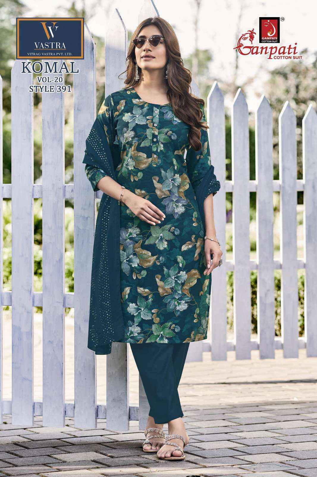 Ganpati Komal Vol-20 Readymade Cotton Dress (12 pcs Catalogue)